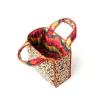 Elaine Reversible Tote Bag, Leopard/Colour Wave