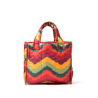 Elaine Reversible Tote Bag, Leopard/Colour Wave