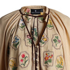 Fiora Floral Blouse, Oatmeal