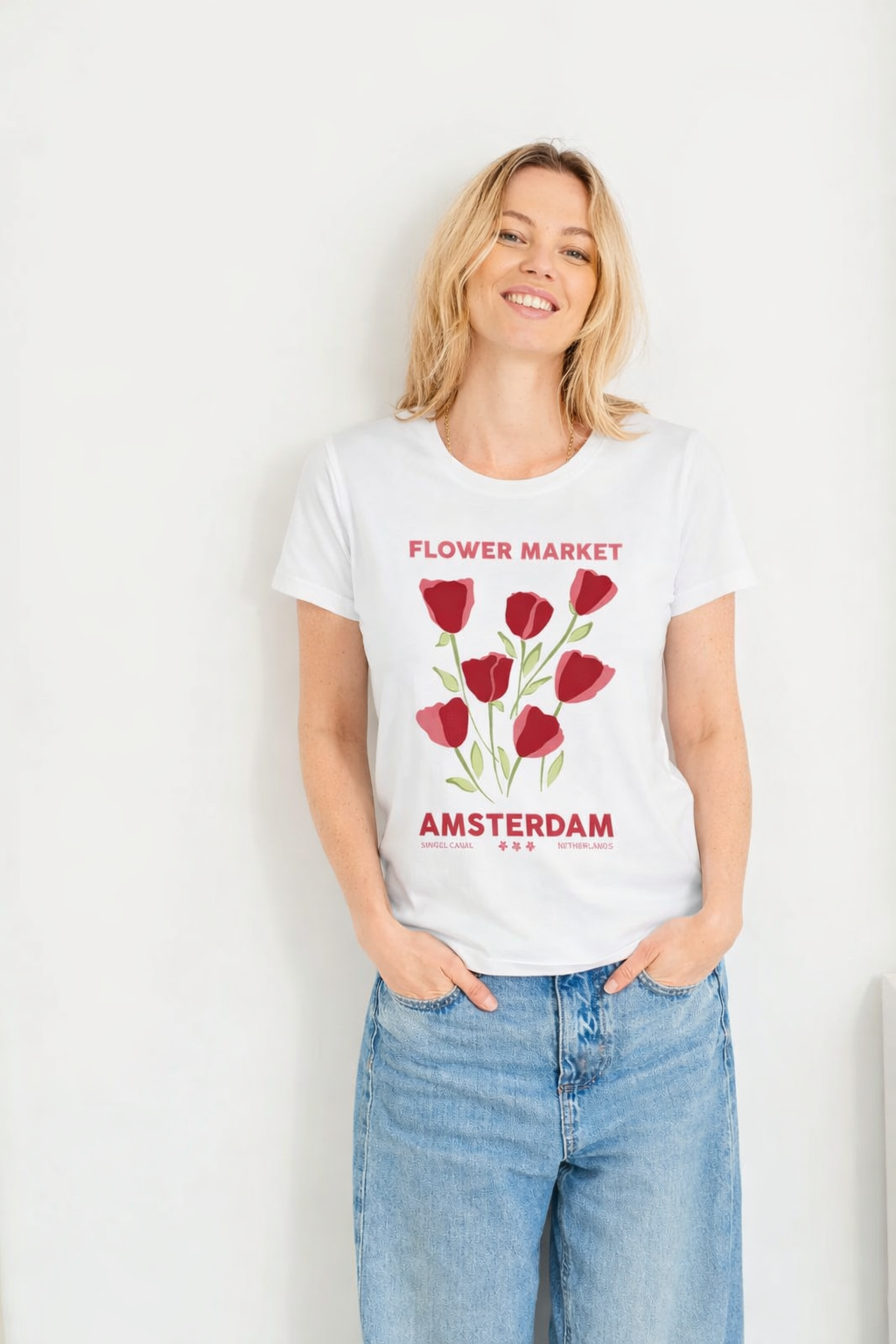 Amsterdam Organic Cotton Tee, White