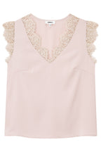 Kate Lace Trim Top, Soft Pink