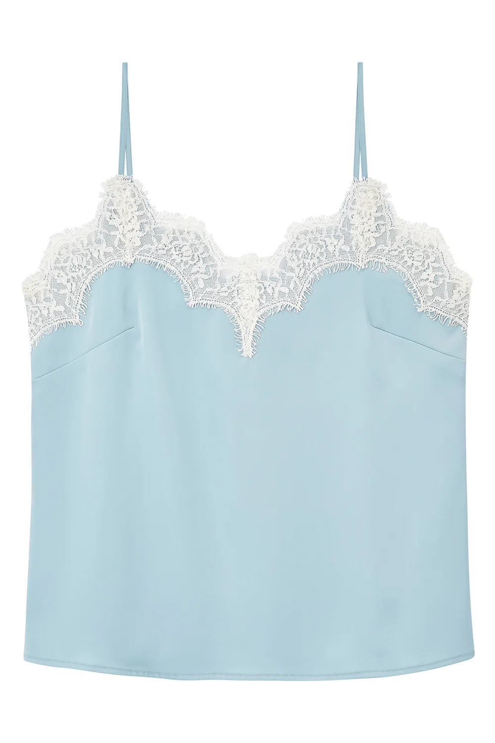 Pia Contrast Camisole, Light Blue
