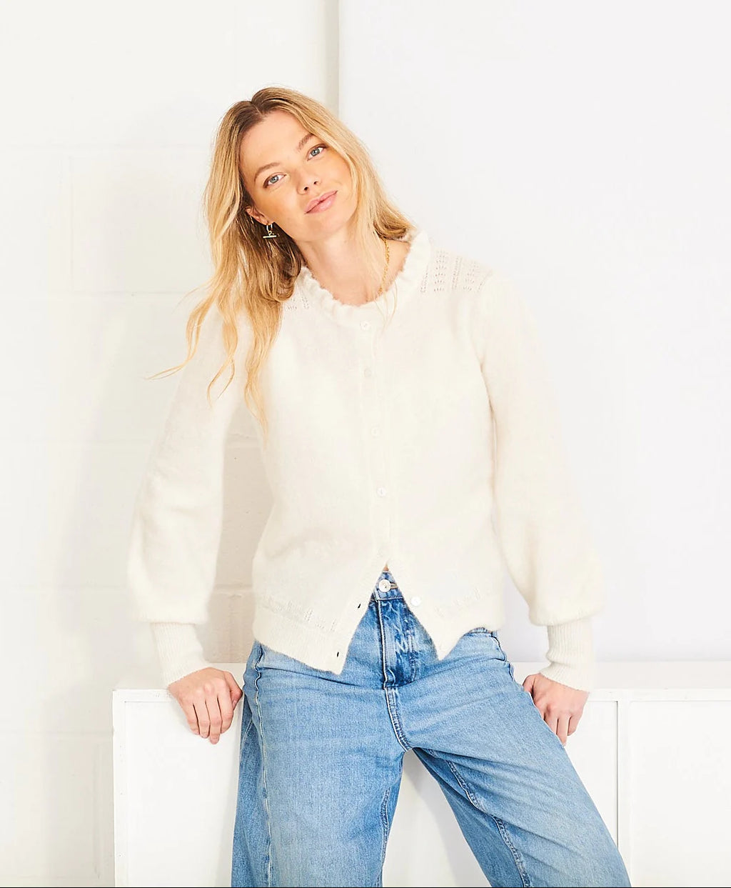 Romy Cardigan, Off-White