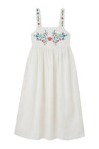 Rosa Embroidered Dress, White Floral