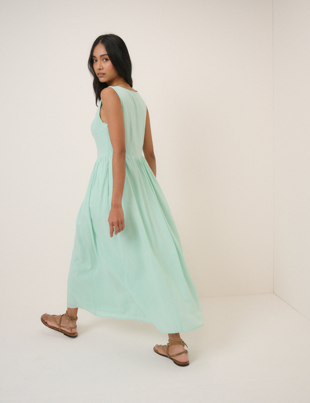Cora Dress, Mint Green