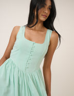 Cora Dress, Mint Green