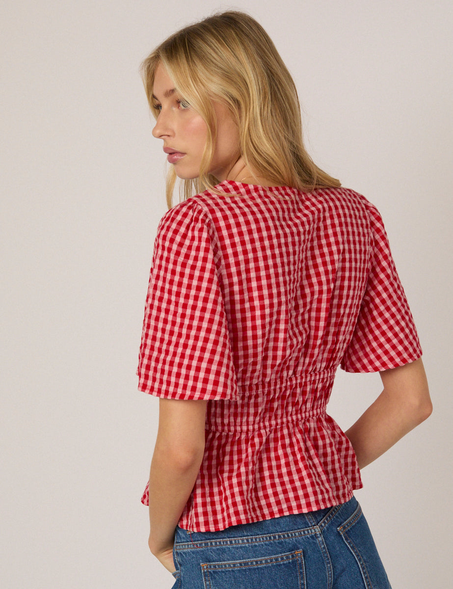 Cordelia Top, Red