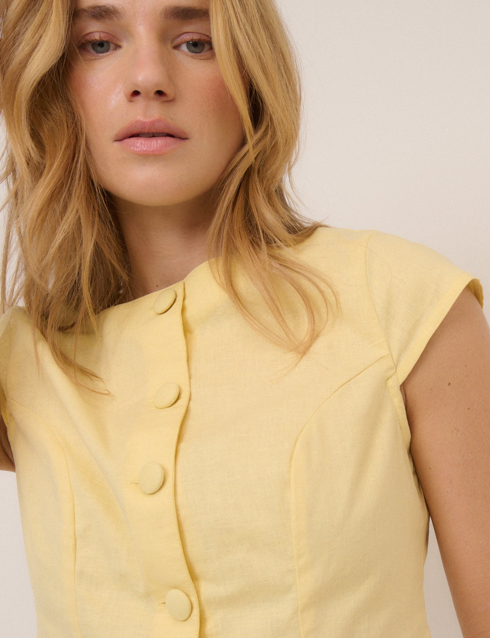 Gretchen Top, Sunshine Yellow