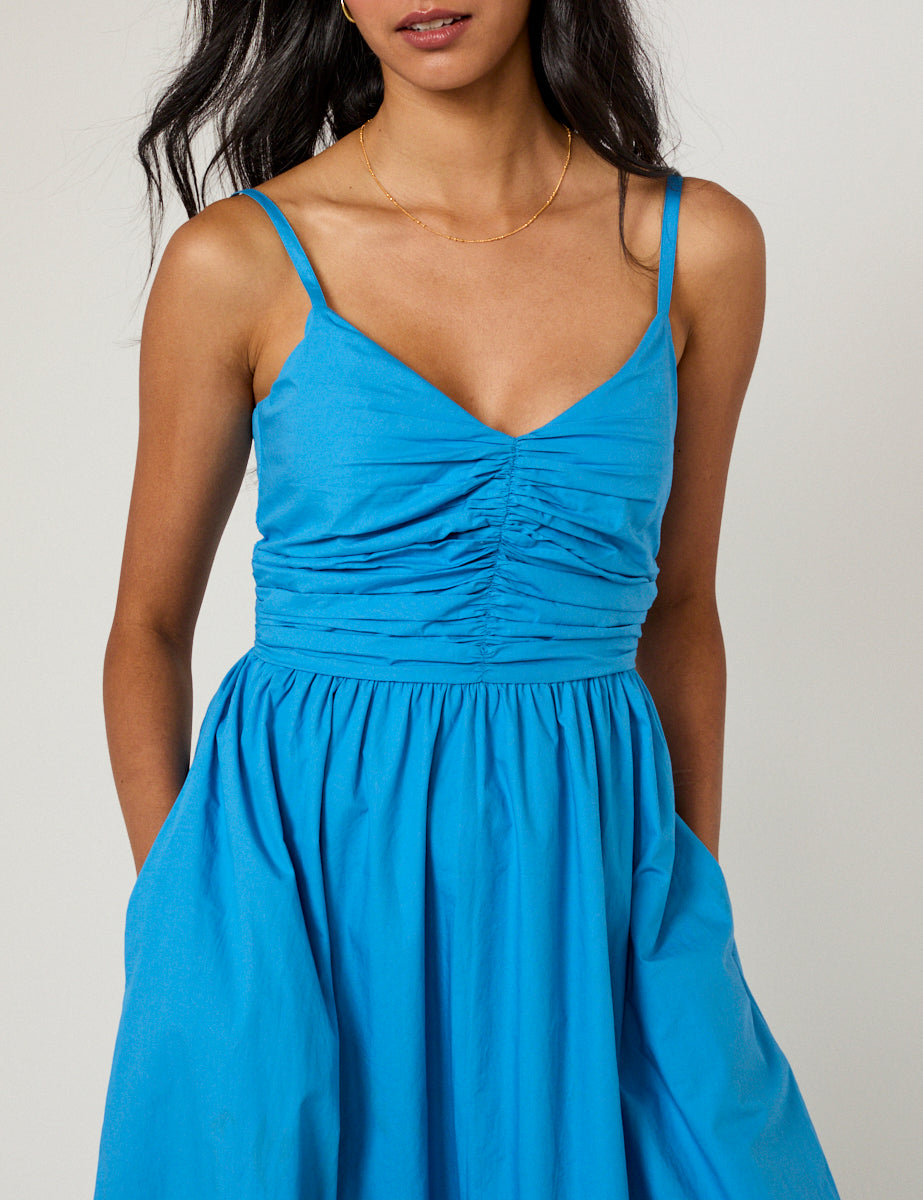 Paige Midi Dress, Blue