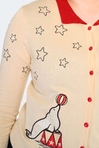 Circus Collar Cardigan, Cream