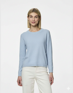Bree O-Neck Jumper, Cashmere Blue Melange