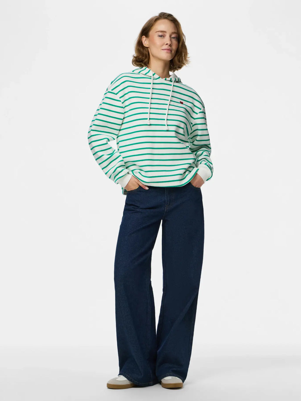 Chilli Sweatshirt, Cloud Dancer Stripe
