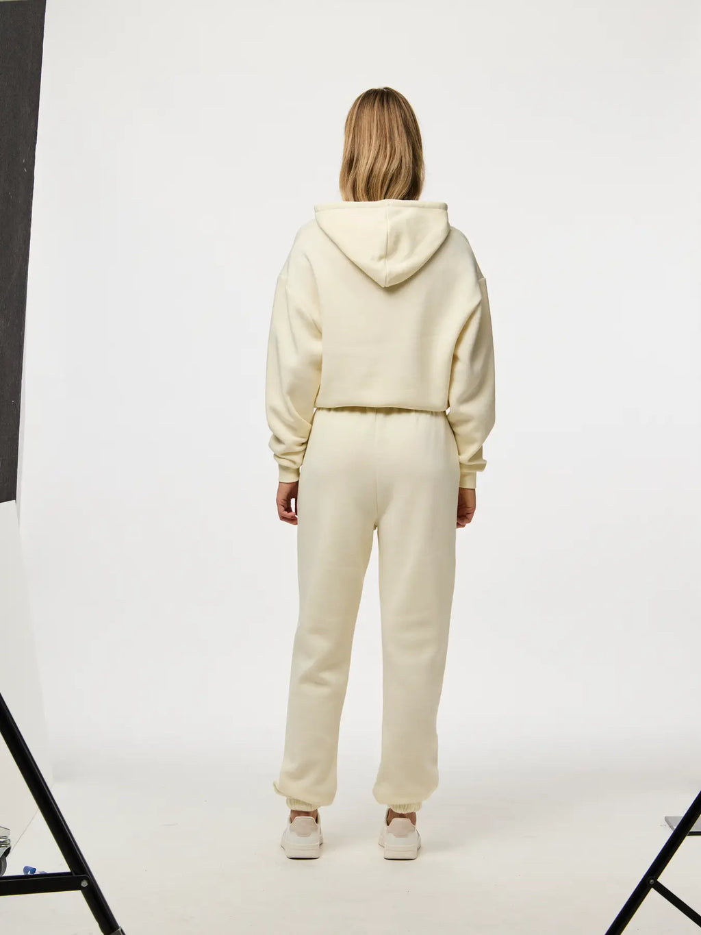 Chilli Sweatpant, White Pepper with Gold