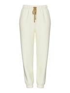 Chilli Sweatpant, White Pepper with Gold