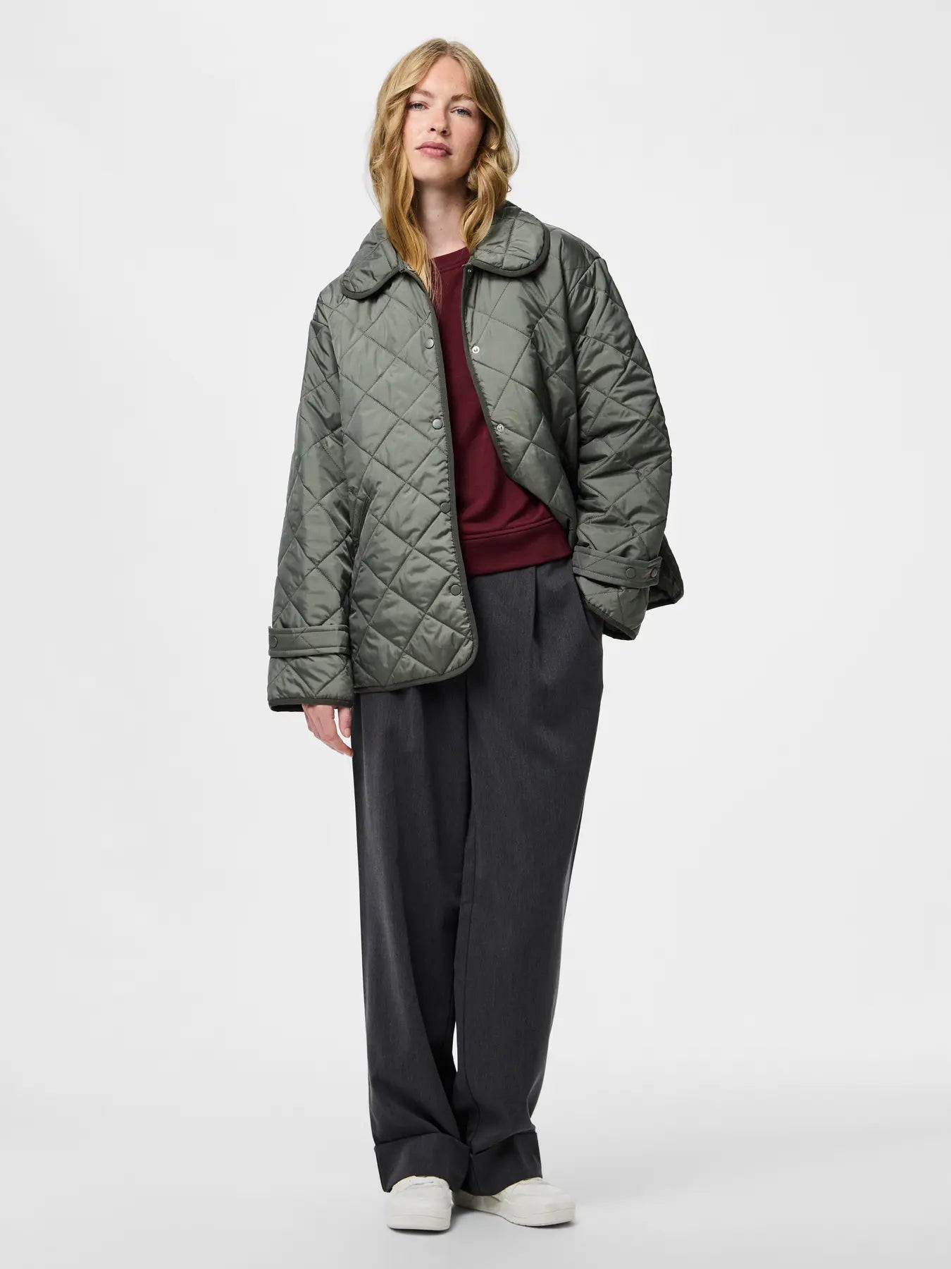 Emily Quilted Jacket, Castor Grey