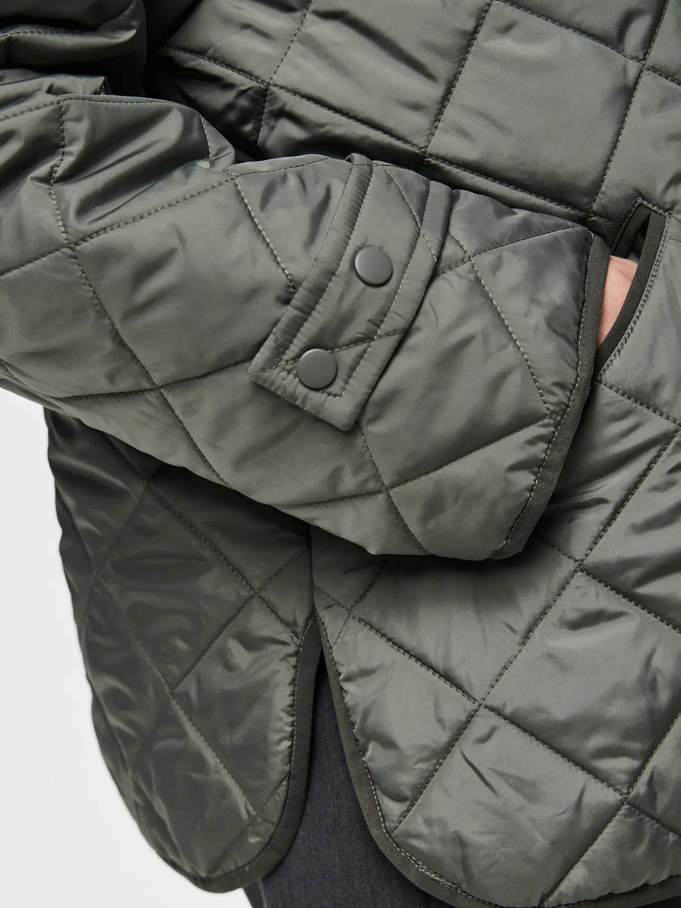Emily Quilted Jacket, Castor Grey