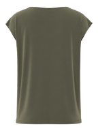 Kamala Lacy V-Neck Tee, Grape Leaf