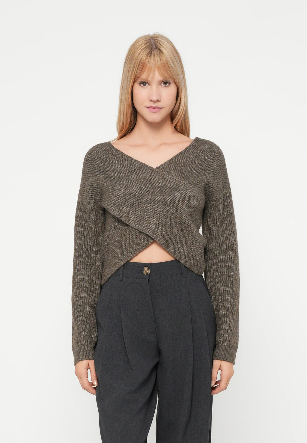 Nanu Wrapover Jumper, Morel