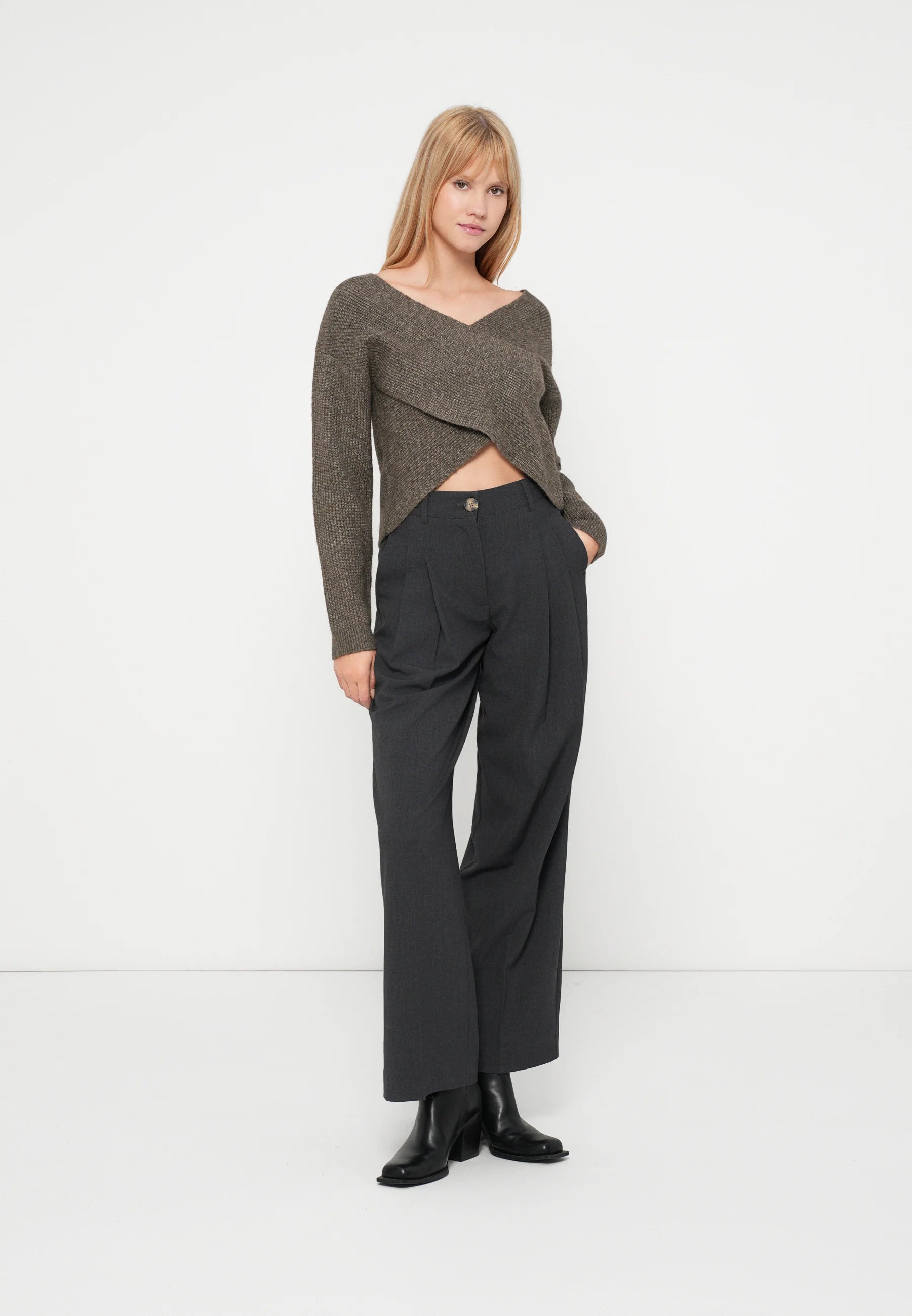 Nanu Wrapover Jumper, Morel