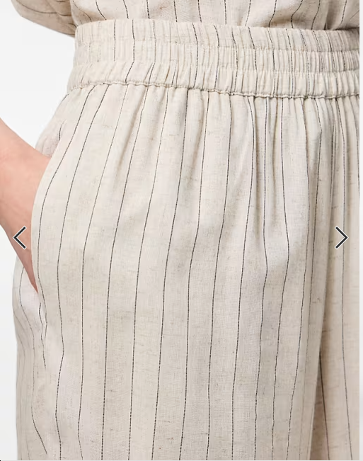 Pia High-Waisted Crop Trouser, Birch & Dark Grey