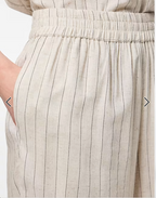Pia High-Waisted Crop Trouser, Birch & Dark Grey