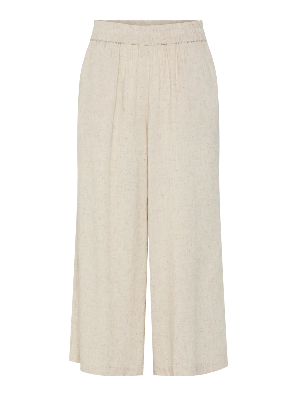 Pia High-Waisted Crop Trouser, Birch Melange