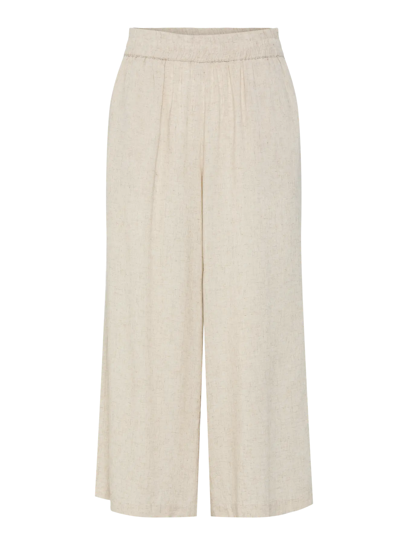 Pia High-Waisted Crop Trouser, Birch Melange