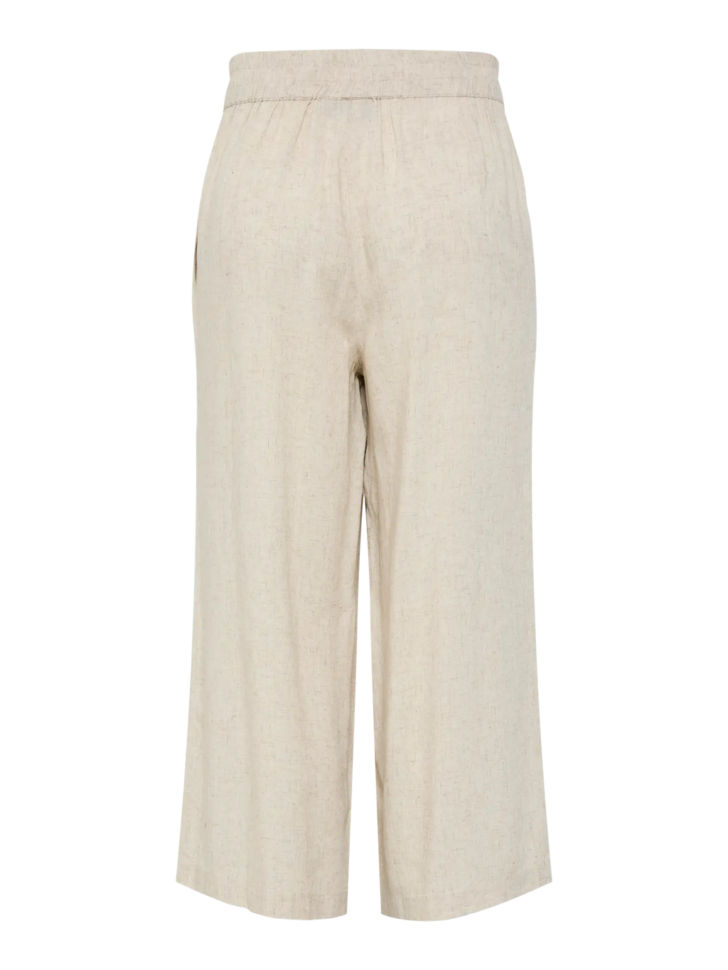 Pia High-Waisted Crop Trouser, Birch Melange