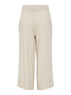 Pia High-Waisted Crop Trouser, Birch Melange