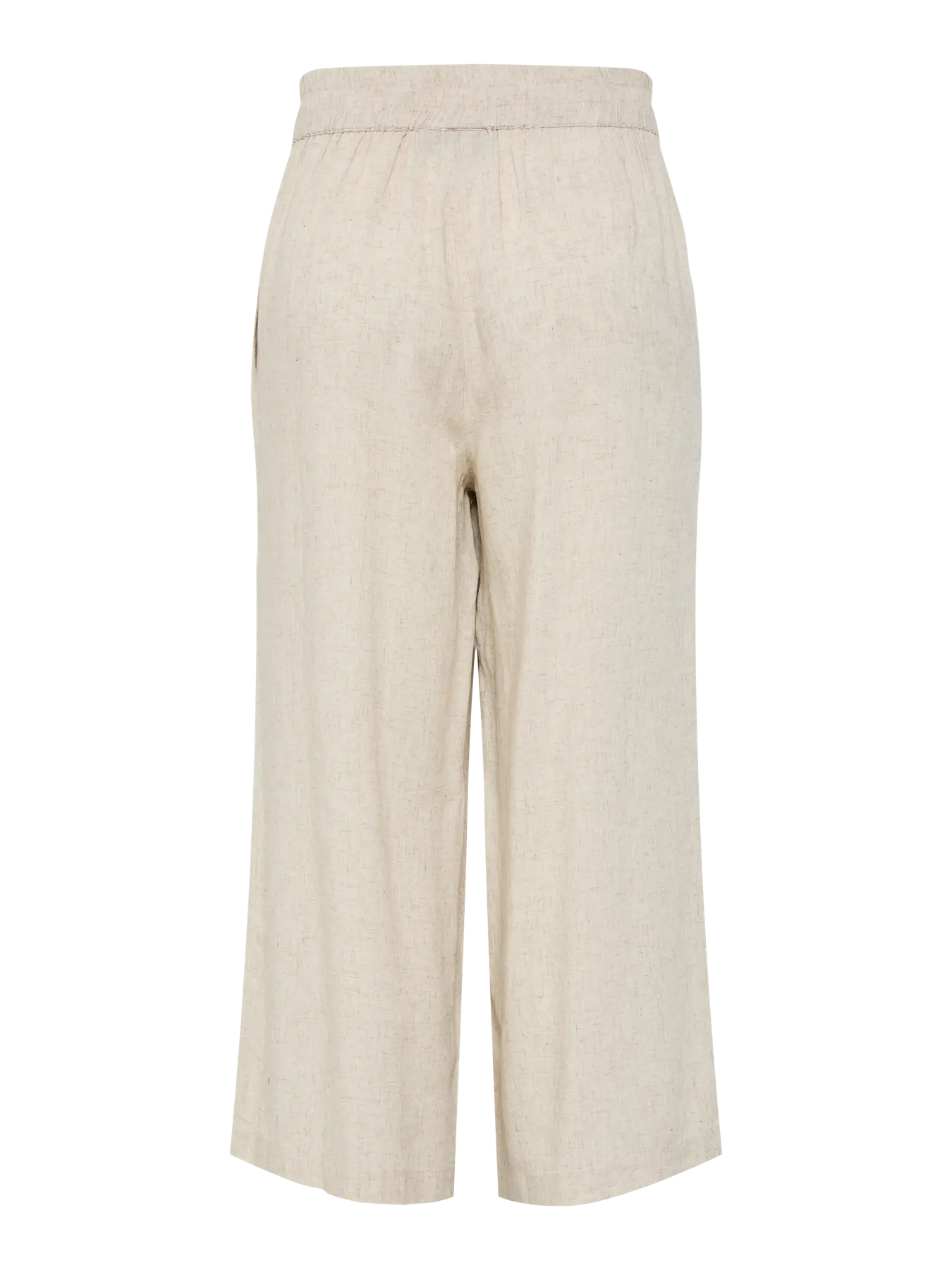 Pia High-Waisted Crop Trouser, Birch Melange