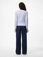 Ruka Long-Sleeved Top, Baby Lavender Stripes