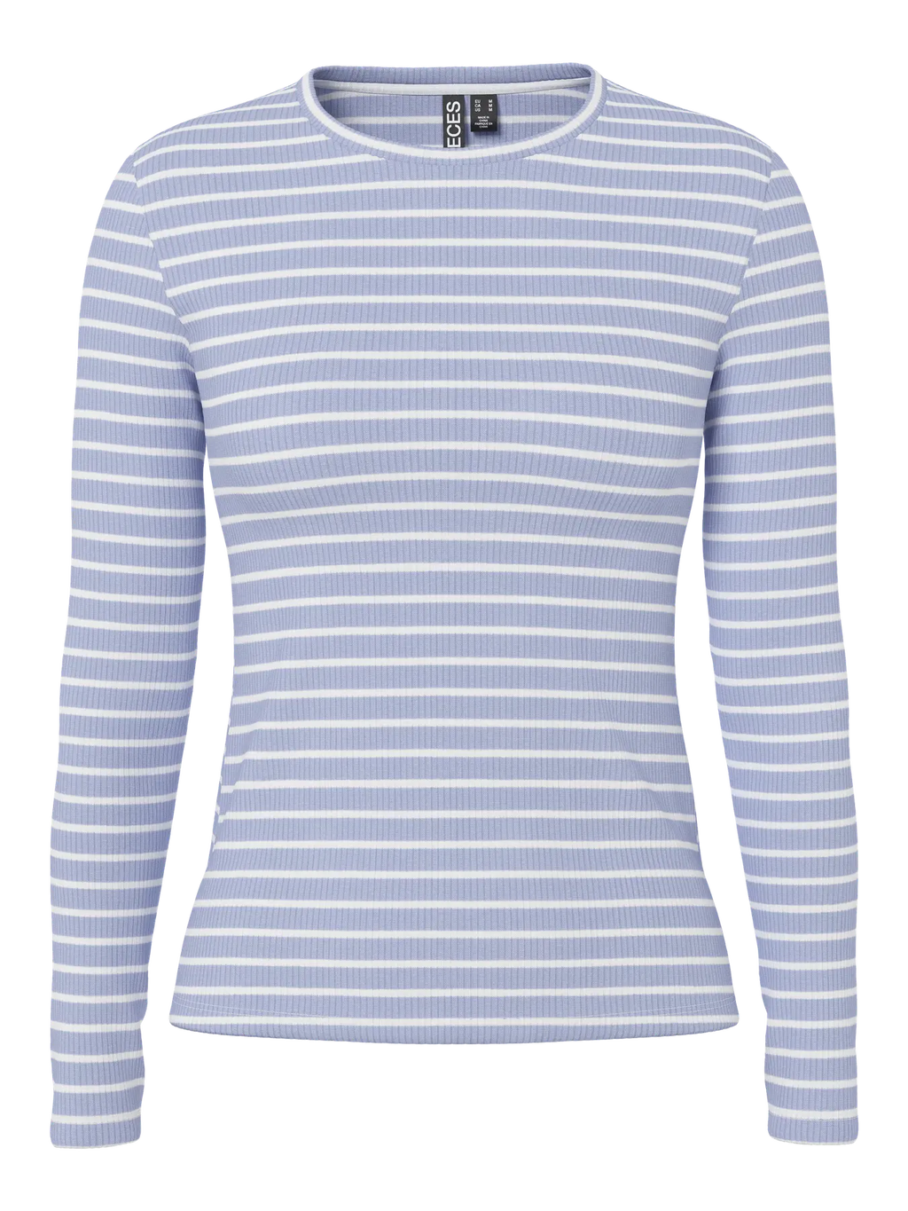 Ruka Long-Sleeved Top, Baby Lavender Stripes