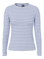 Ruka Long-Sleeved Top, Baby Lavender Stripes