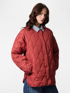 Stella Quilted Jacket, Garnet