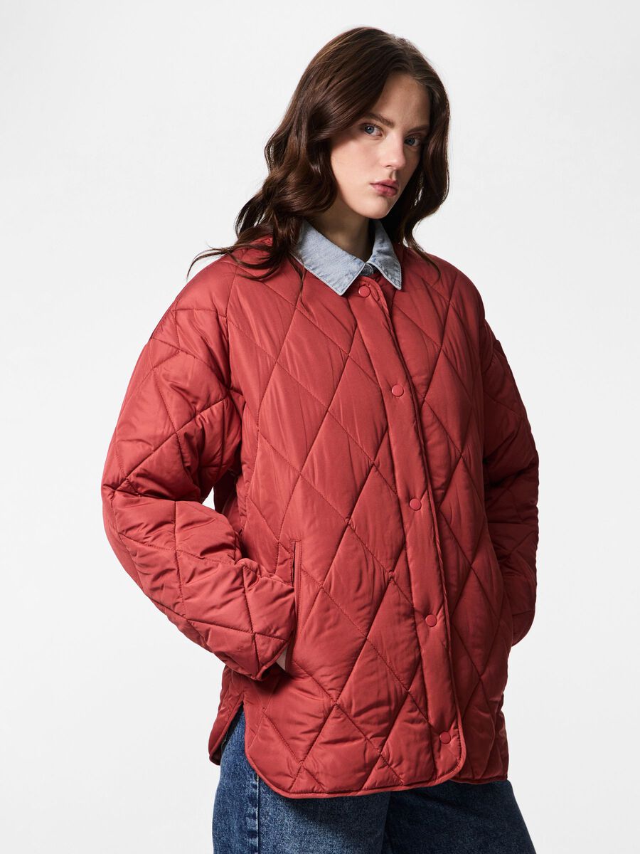Stella Quilted Jacket, Garnet