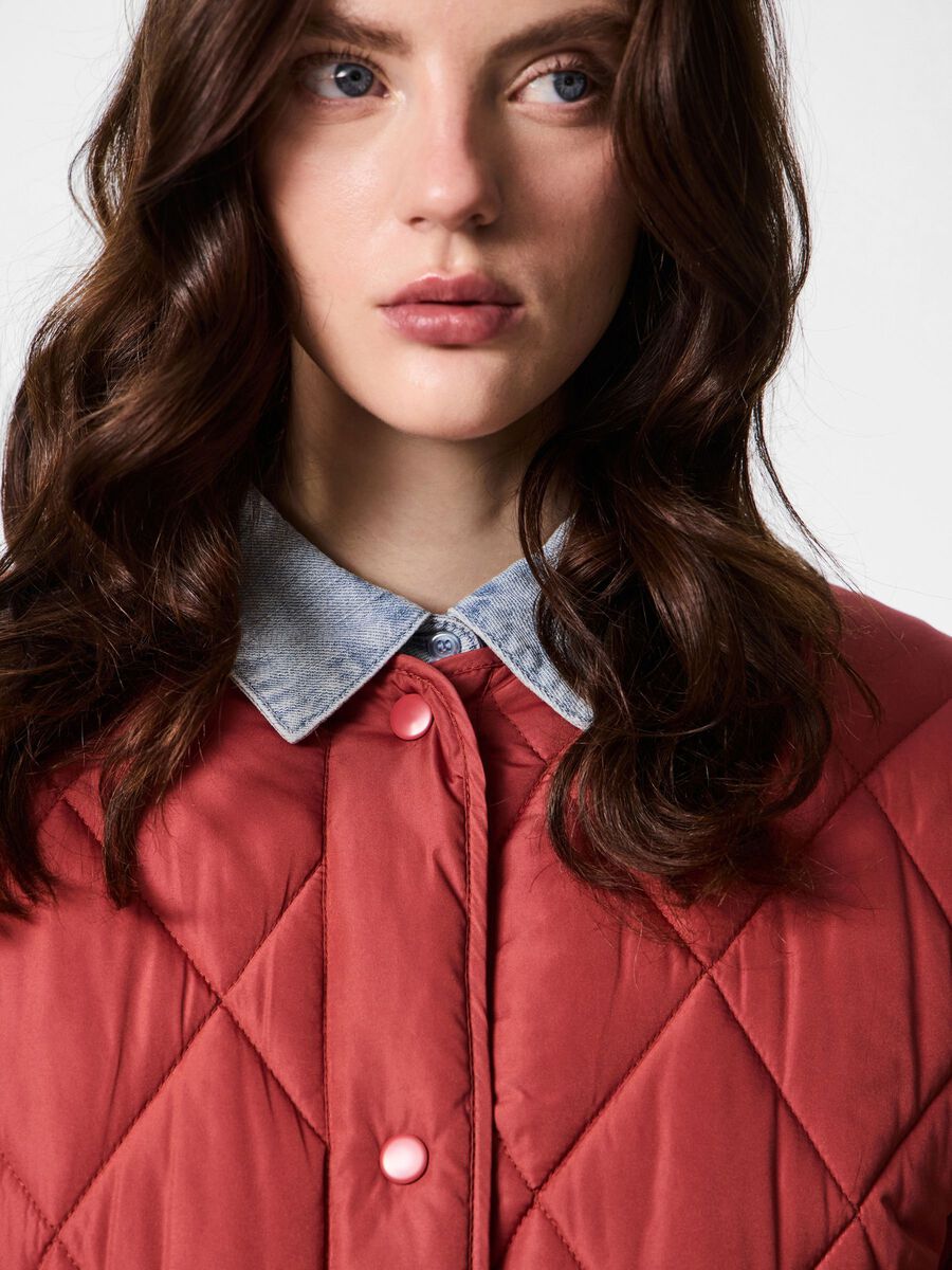 Stella Quilted Jacket, Garnet