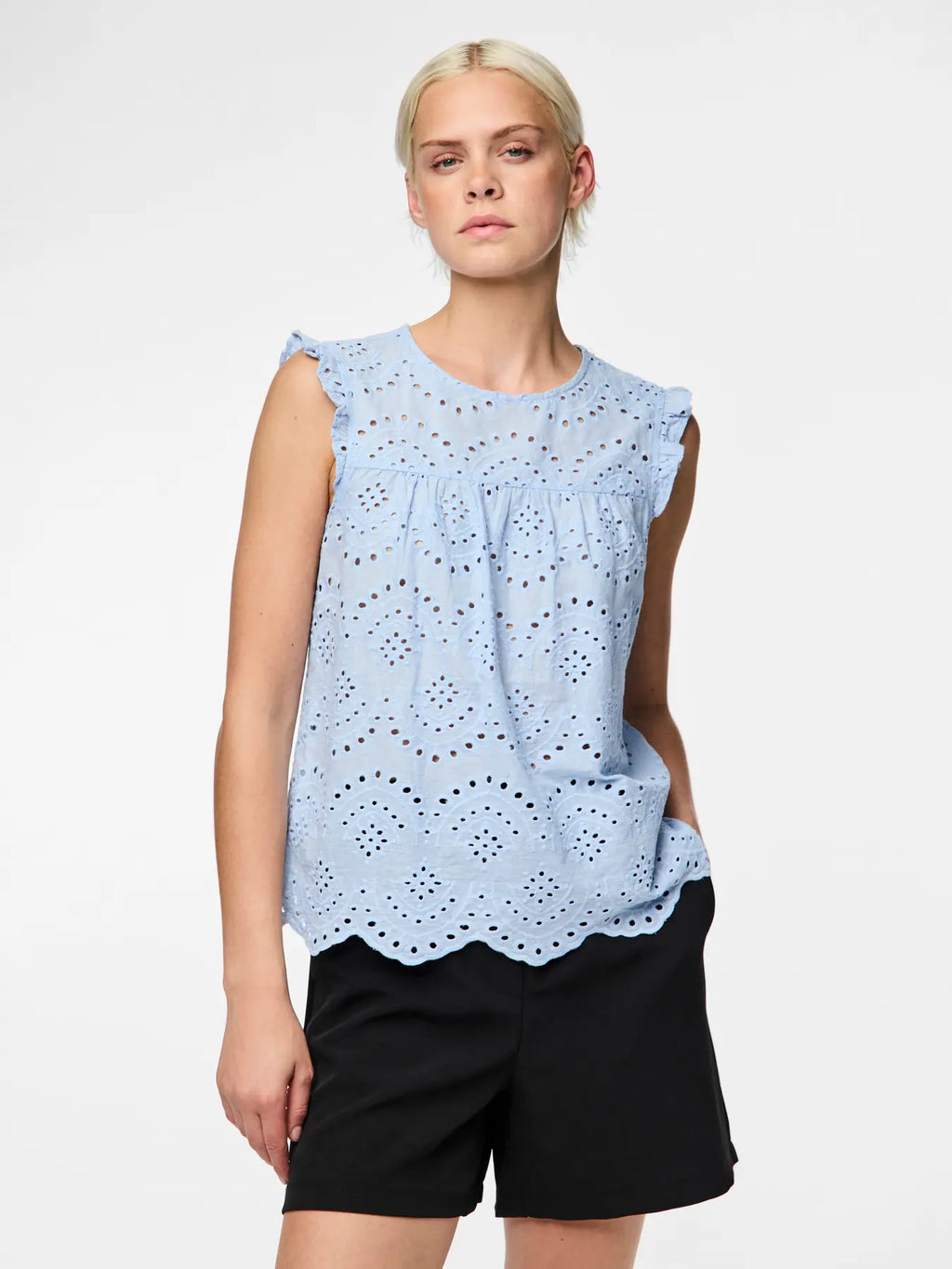 Vilde Top, Cashmere Blue