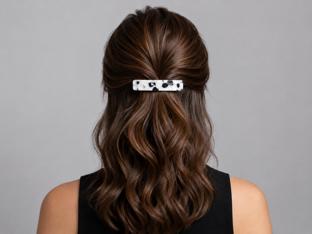 Barrette, Tortoiseshell Black & White