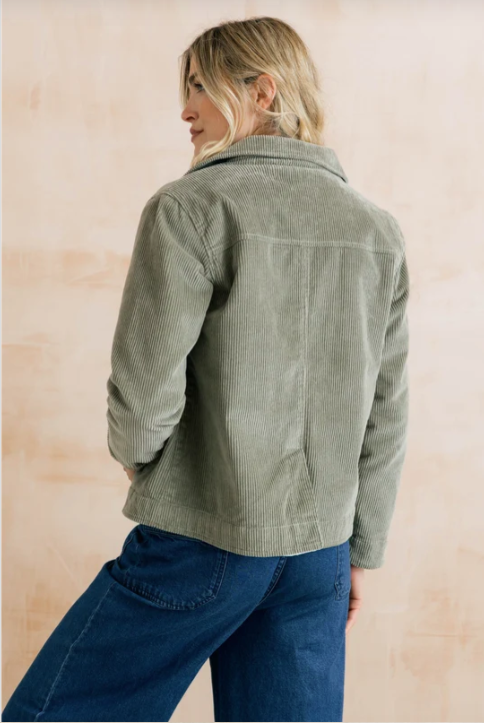 Ash Cord Jacket, Sage Green