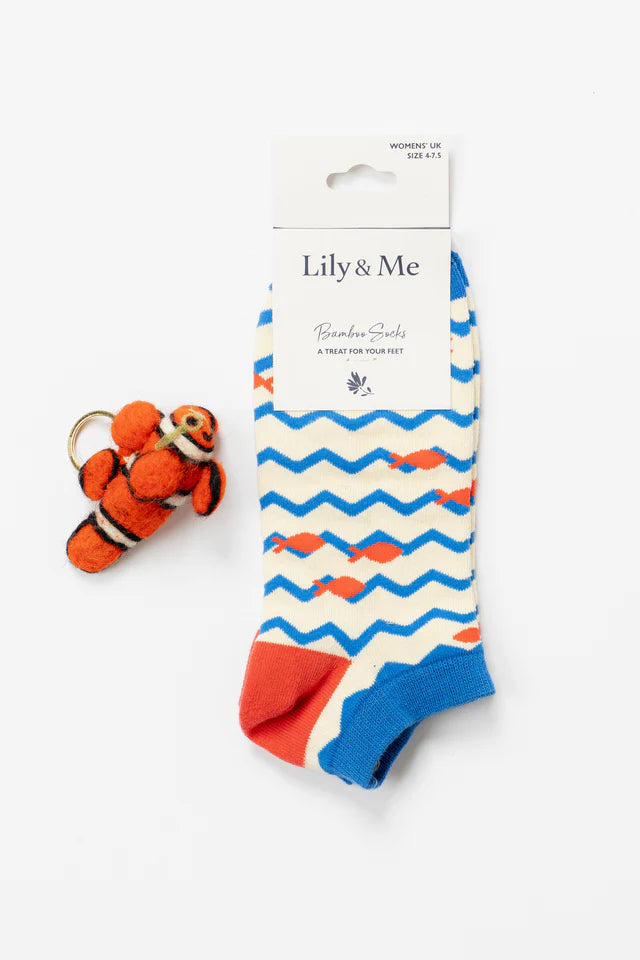 Camille Fish Giftbox - Trainer Socks and Decoration