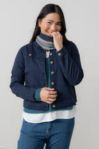 Fair Isle Knitted Snood, Sea Mist