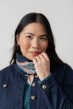 Fair Isle Knitted Snood, Sea Mist