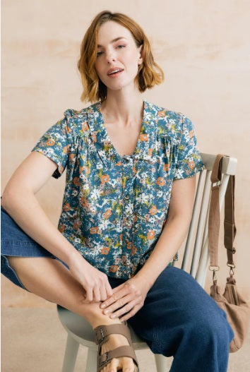 Lowlands Rewild Blouse, Petrol