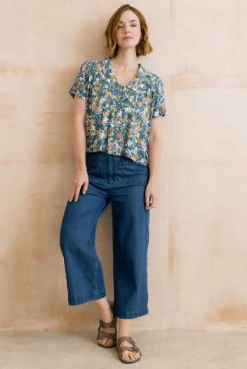 Lowlands Rewild Blouse, Petrol