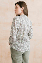 Rachel Organic Cotton Frill Blouse, Antique Pink
