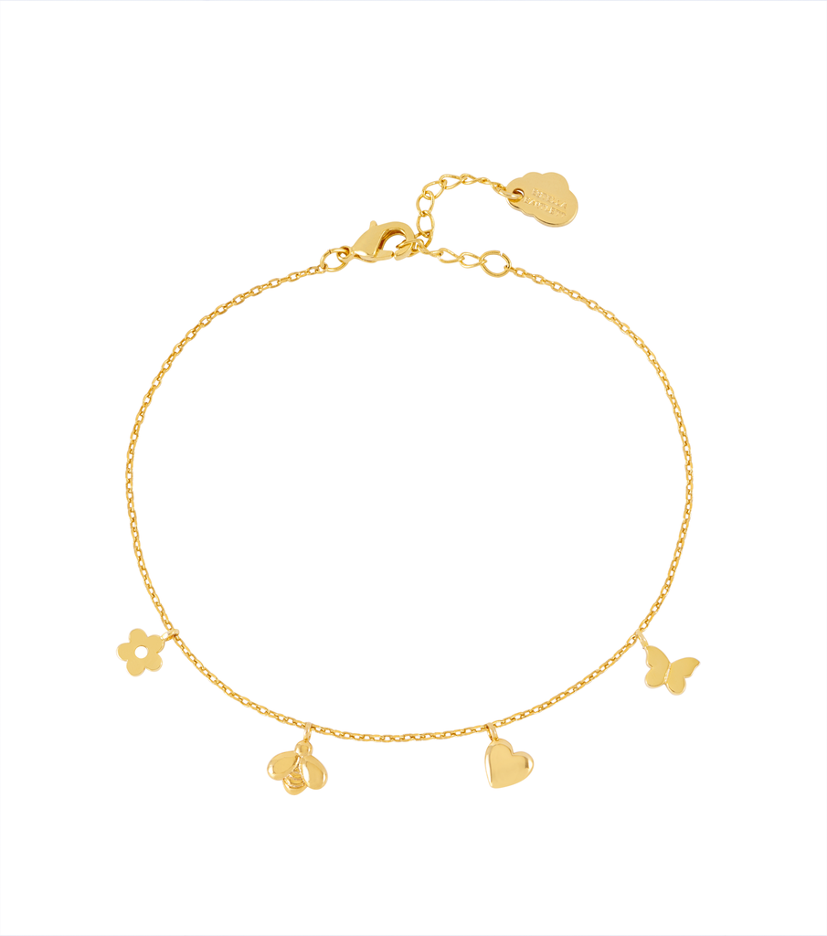 Bee and Butterfly Charm Bracelet