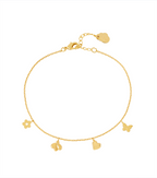 Bee and Butterfly Charm Bracelet