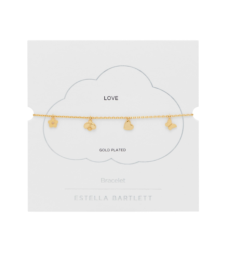 Bee and Butterfly Charm Bracelet