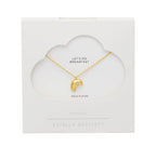 Croissant Necklace, Gold-Plated