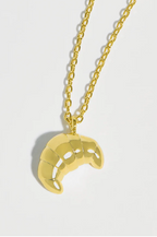 Croissant Necklace, Gold-Plated
